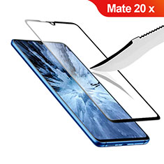 Huawei Mate 20 X 5G用強化ガラス フル液晶保護フィルム F02 ファーウェイ ブラック