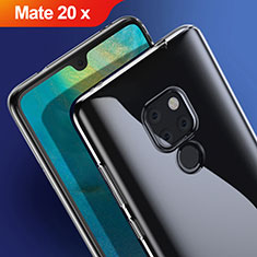 Huawei Mate 20 X用極薄ソフトケース シリコンケース 耐衝撃 全面保護 クリア透明 T04 ファーウェイ クリア