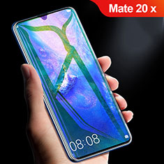 Huawei Mate 20 X用強化ガラス フル液晶保護フィルム アンチグレア ブルーライト ファーウェイ ブラック