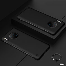 Huawei Mate 30用ハードケース プラスチック 質感もマット カバー P02 ファーウェイ ブラック