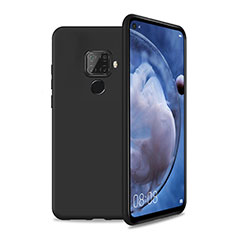 Huawei Mate 30 Lite用360度 フルカバー極薄ソフトケース シリコンケース 耐衝撃 全面保護 バンパー S04 ファーウェイ ブラック