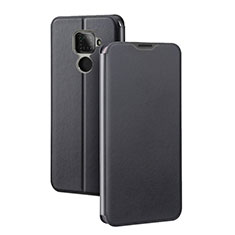 Huawei Mate 30 Lite用手帳型 レザーケース スタンド カバー L03 ファーウェイ ブラック