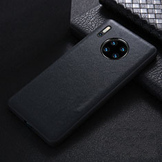 Huawei Mate 30 Pro 5G用ケース 高級感 手触り良いレザー柄 R05 ファーウェイ ブラック