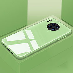Huawei Mate 30 Pro 5G用ハイブリットバンパーケース プラスチック 鏡面 カバー T03 ファーウェイ グリーン