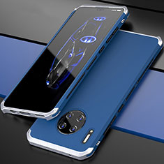 Huawei Mate 30E Pro 5G用ケース 高級感 手触り良い アルミメタル 製の金属製 カバー T03 ファーウェイ シルバー・ネイビー