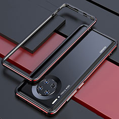 Huawei Mate 30E Pro 5G用ケース 高級感 手触り良い アルミメタル 製の金属製 バンパー カバー ファーウェイ レッド