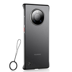 Huawei Mate 40用ハードカバー クリスタル クリア透明 S01 ファーウェイ ブラック