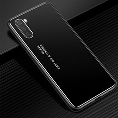 Huawei Mate 40 Lite 5G用ケース 高級感 手触り良い アルミメタル 製の金属製 カバー ファーウェイ ブラック