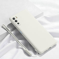 Huawei Mate 40 Lite 5G用360度 フルカバー極薄ソフトケース シリコンケース 耐衝撃 全面保護 バンパー S02 ファーウェイ ホワイト