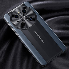 Huawei Mate 40 Pro用ケース 高級感 手触り良いレザー柄 JB5 ファーウェイ ネイビー