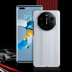 Huawei Mate 40 Pro+ Plus用ハイブリットバンパーケース プラスチック 兼シリコーン カバー 前面と背面 360度 フル R01 ファーウェイ ホワイト