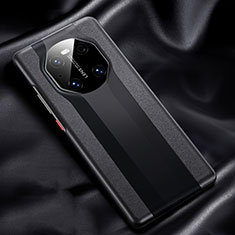 Huawei Mate 40E 4G用ケース 高級感 手触り良いレザー柄 R02 ファーウェイ ブラック