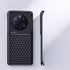 Huawei Mate 50 Pro用ケース 高級感 手触り良い アルミメタル 製の金属製 カバー T01 ファーウェイ ブラック