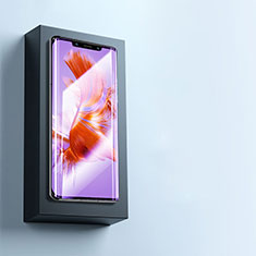 Huawei Mate 50 Pro用強化ガラス フル液晶保護フィルム アンチグレア ブルーライト F02 ファーウェイ ブラック
