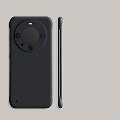 Huawei Mate 60用ハードケース プラスチック 質感もマット フレームレス カバー ファーウェイ ブラック