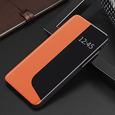 Huawei Mate 60用手帳型 レザーケース スタンド カバー QH1 ファーウェイ オレンジ