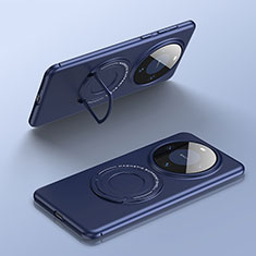 Huawei Mate 60用ハードケース プラスチック 質感もマット カバー Mag-Safe 磁気 Magnetic ファーウェイ ネイビー
