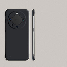 Huawei Mate 60 Pro用ハードケース プラスチック 質感もマット フレームレス カバー ファーウェイ ブラック