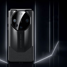 Huawei Mate 60 Pro+ Plus用ケース 高級感 手触り良いレザー柄 S06 ファーウェイ ブラック