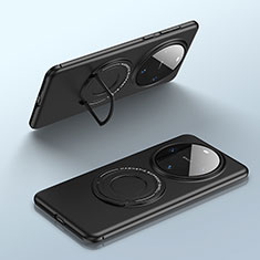 Huawei Mate 60 Pro+ Plus用ハードケース プラスチック 質感もマット カバー Mag-Safe 磁気 Magnetic ファーウェイ ブラック