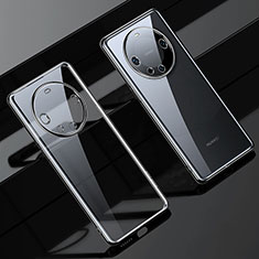 Huawei Mate 60 Pro+ Plus用極薄ソフトケース シリコンケース 耐衝撃 全面保護 クリア透明 LD1 ファーウェイ ブラック