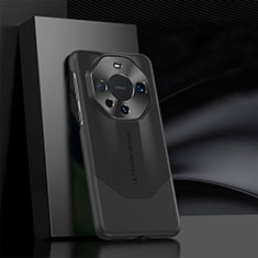 Huawei Mate 60 Pro+ Plus用ケース 高級感 手触り良いレザー柄 JL1 ファーウェイ ブラック