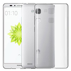 Huawei Mate 7用極薄ソフトケース シリコンケース 耐衝撃 全面保護 クリア透明 T02 ファーウェイ クリア