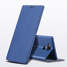 Huawei Mate 8用手帳型 レザーケース スタンド L01 ファーウェイ ネイビー