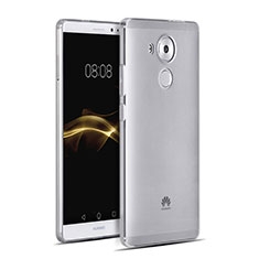 Huawei Mate 8用極薄ソフトケース シリコンケース 耐衝撃 全面保護 クリア透明 ファーウェイ グレー