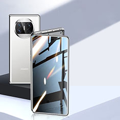Huawei Mate X3用ケース 高級感 手触り良い アルミメタル 製の金属製 360度 フルカバーバンパー 鏡面 カバー P05 ファーウェイ シルバー
