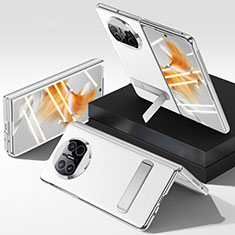 Huawei Mate X3用ハードケース プラスチック 質感もマット カバー スタンド QK2 ファーウェイ ホワイト