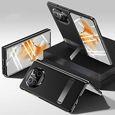 Huawei Mate X3用ハードケース プラスチック 質感もマット カバー スタンド QK2 ファーウェイ ブラック