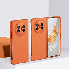 Huawei Mate X3用ハードケース プラスチック 質感もマット 前面と背面 360度 フルカバー BH1 ファーウェイ オレンジ