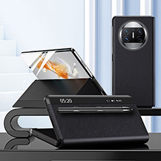 Huawei Mate X5用手帳型 レザーケース スタンド カバー ZL5 ファーウェイ ブラック