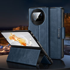 Huawei Mate X5用手帳型 レザーケース スタンド カバー SD1 ファーウェイ ネイビー
