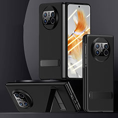Huawei Mate X5用ハードケース プラスチック 質感もマット カバー スタンド QK4 ファーウェイ ブラック