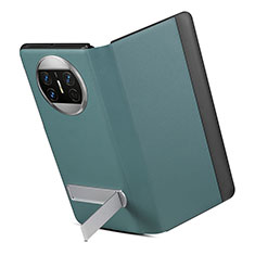 Huawei Mate X5用手帳型 レザーケース スタンド カバー GS3 ファーウェイ グリーン