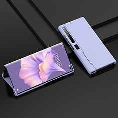 Huawei Mate Xs 2用ハードケース プラスチック 質感もマット 前面と背面 360度 フルカバー BH2 ファーウェイ パープル