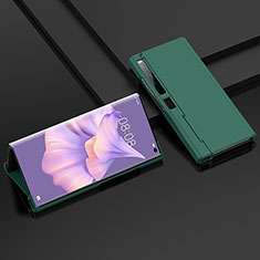Huawei Mate Xs 2用ハードケース プラスチック 質感もマット 前面と背面 360度 フルカバー BH2 ファーウェイ グリーン
