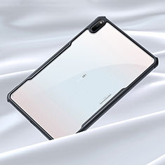 Huawei MatePad用ハイブリットバンパーケース クリア透明 プラスチック 鏡面 カバー ファーウェイ ブラック