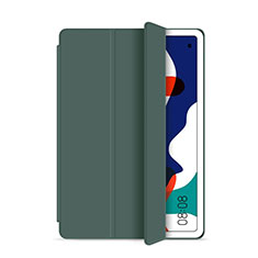 Huawei MatePad用手帳型 レザーケース スタンド カバー L03 ファーウェイ グリーン