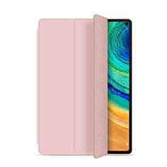 Huawei MatePad Pro用手帳型 レザーケース スタンド カバー L01 ファーウェイ ピンク