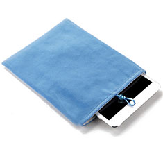 Huawei MatePad Pro用ソフトベルベットポーチバッグ ケース ファーウェイ ブルー