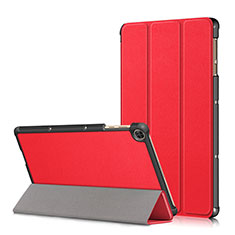 Huawei MatePad T 10s 10.1用手帳型 レザーケース スタンド カバー L02 ファーウェイ レッド