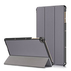 Huawei MatePad T 10s 10.1用手帳型 レザーケース スタンド カバー L02 ファーウェイ グレー