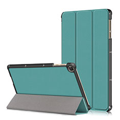Huawei MatePad T 10s 10.1用手帳型 レザーケース スタンド カバー L02 ファーウェイ シアン
