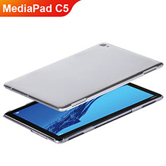 Huawei MediaPad C5 10 10.1 BZT-W09 AL00用極薄ソフトケース シリコンケース 耐衝撃 全面保護 クリア透明 T02 ファーウェイ クリア