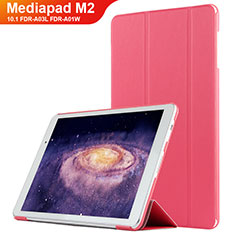 Huawei MediaPad M2 10.1 FDR-A03L FDR-A01W用手帳型 レザーケース スタンド L02 ファーウェイ レッド