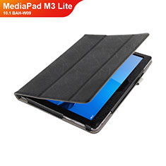 Huawei MediaPad M3 Lite 10.1 BAH-W09用手帳型 レザーケース スタンド L01 ファーウェイ ブラック