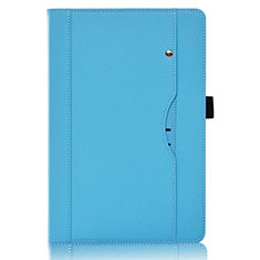 Huawei MediaPad M6 8.4用手帳型 レザーケース スタンド カバー L07 ファーウェイ ブルー